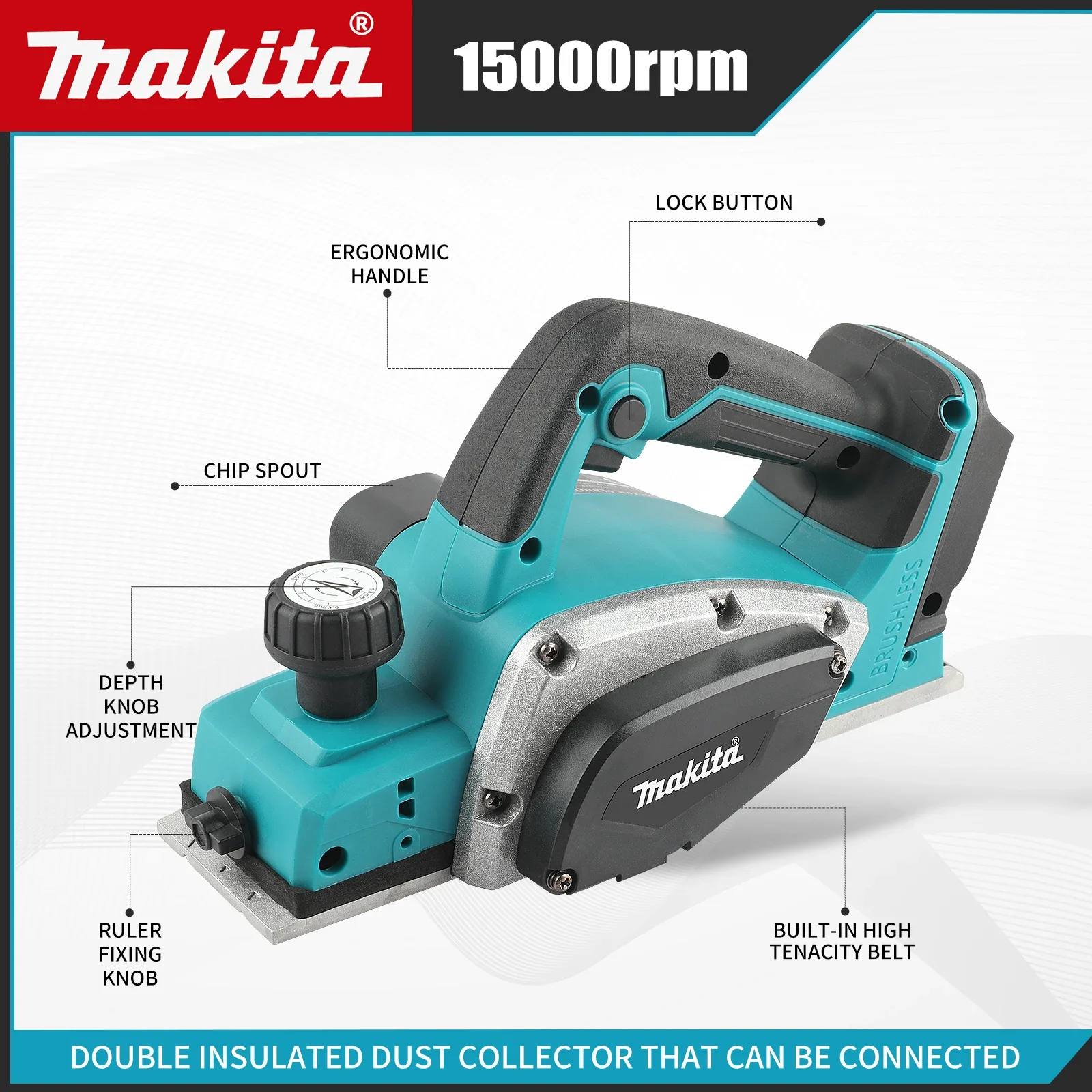 DKP180 무선 브러시리스 전동 대패, 마키타 18V - Planer Handheld Electric 리뷰 및 가격
